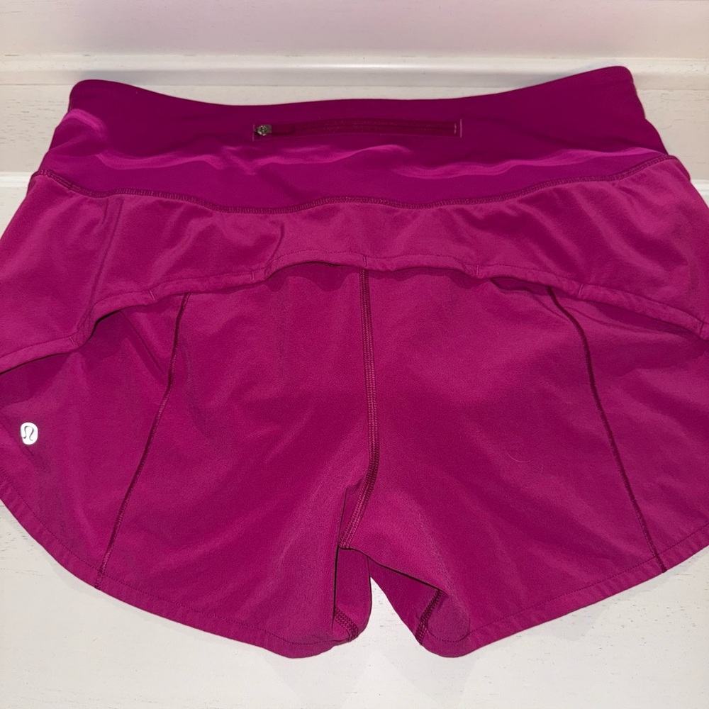 Lululemon Athletica ripened raspberry speed up